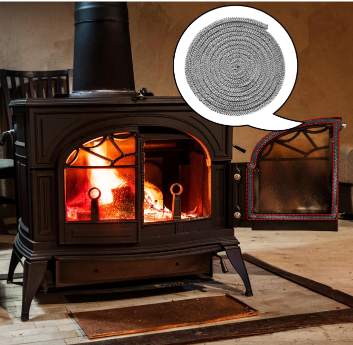 When (and How) to Replace Your Wood Stove Glass Gasket - Woodstove Fireplace Glass