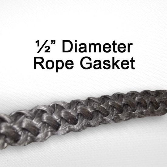Riteway Wood Stove Door Gasket Kit - 10ft (1/2in) Gasket and Adhesive - Woodstove Fireplace Glass