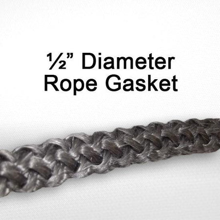 Riteway Wood Stove Door Gasket Kit - 10ft (1/2in) Gasket and Adhesive - Woodstove Fireplace Glass