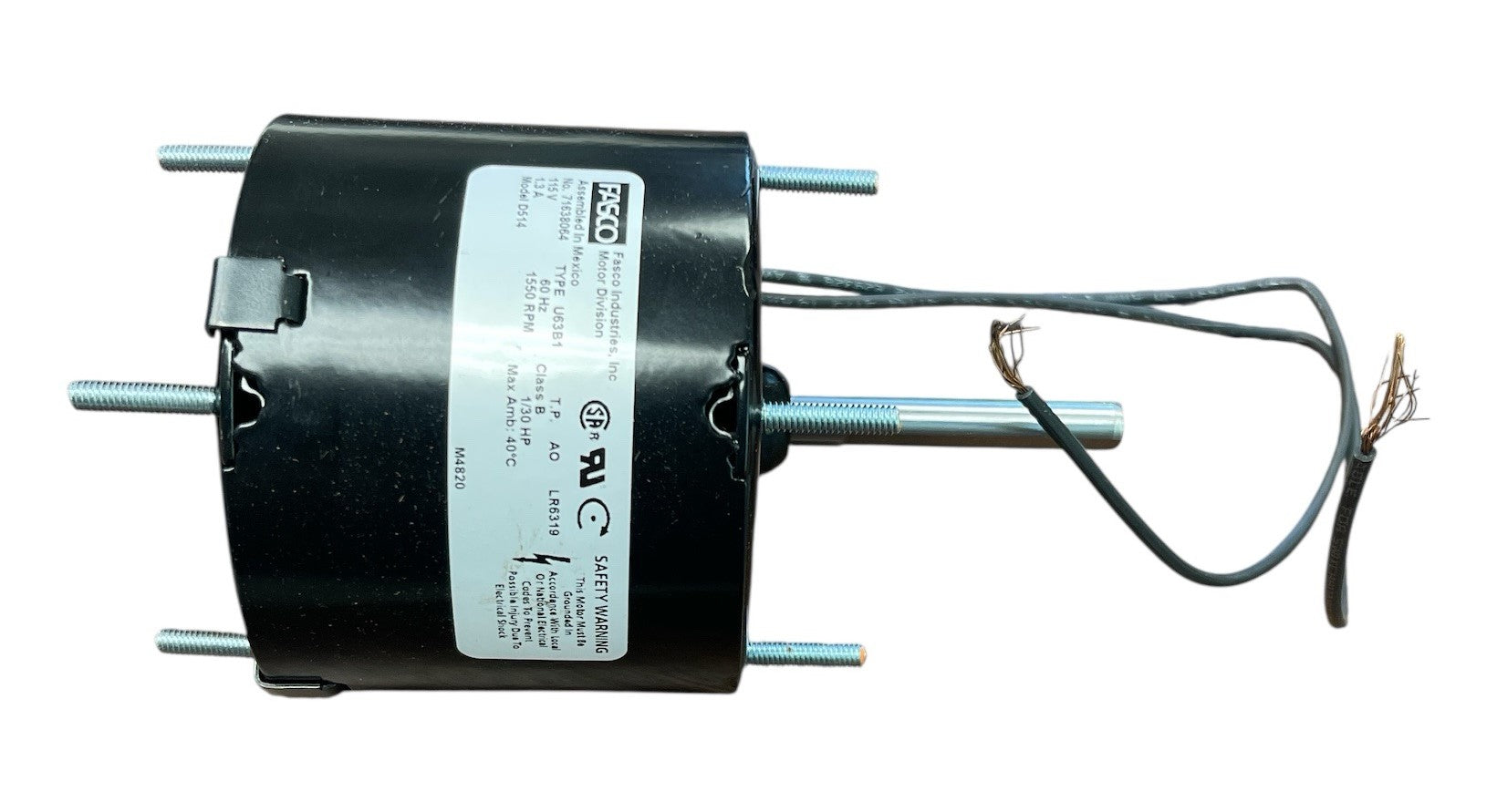 Centrifugal Motor 1M265 – 265 CFM 1-Speed Replacement Motor for Wood Stoves & Fireplace Blowers - Woodstove Fireplace Glass