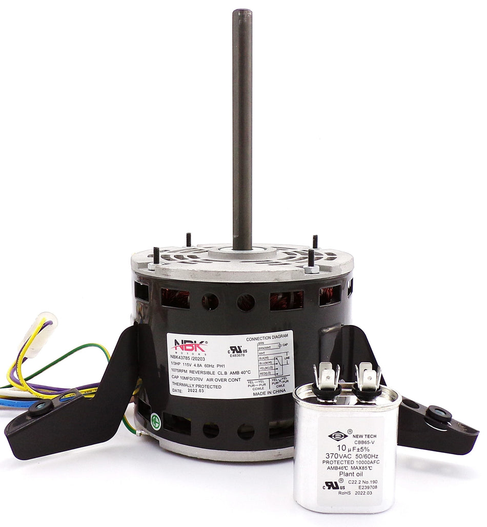 NBK-20203 Direct Drive Blower Motor – 1/3 HP | Replacement for Fire Chief DB305-B and OEM Models - Total Hearth