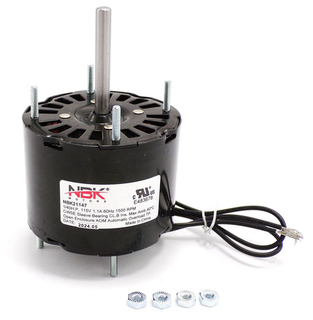 1M126-R Motor – 1/40 HP, 1-Speed Clockwise Replacement | NBK Replacement for D126 Equivalent (3.3" O.D.) - Total Hearth