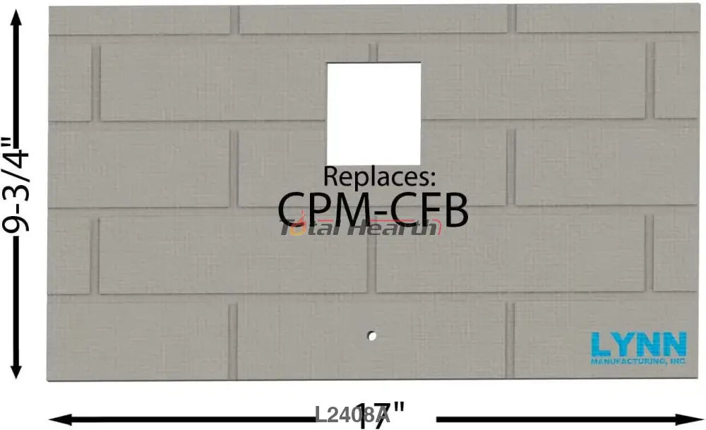 Lynn Manufacturing Replacement Englander Pellet Stove, CPM, Fiberboard, FireBrick, CPM-CFB, 2408A - Woodstove Fireplace Glass