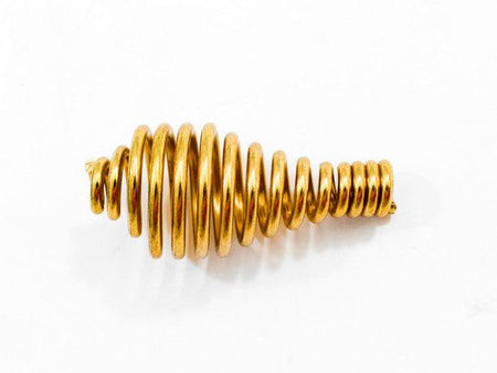 Brass Spring Door Handle – 2SH916312B | 9/16" x 3 1/2" | Universal Fit for Wood Stoves - Total Hearth