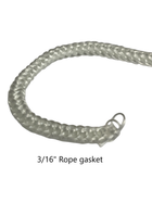 3/16"in Rope Gasket by the Foot - Woodstove Fireplace Glass