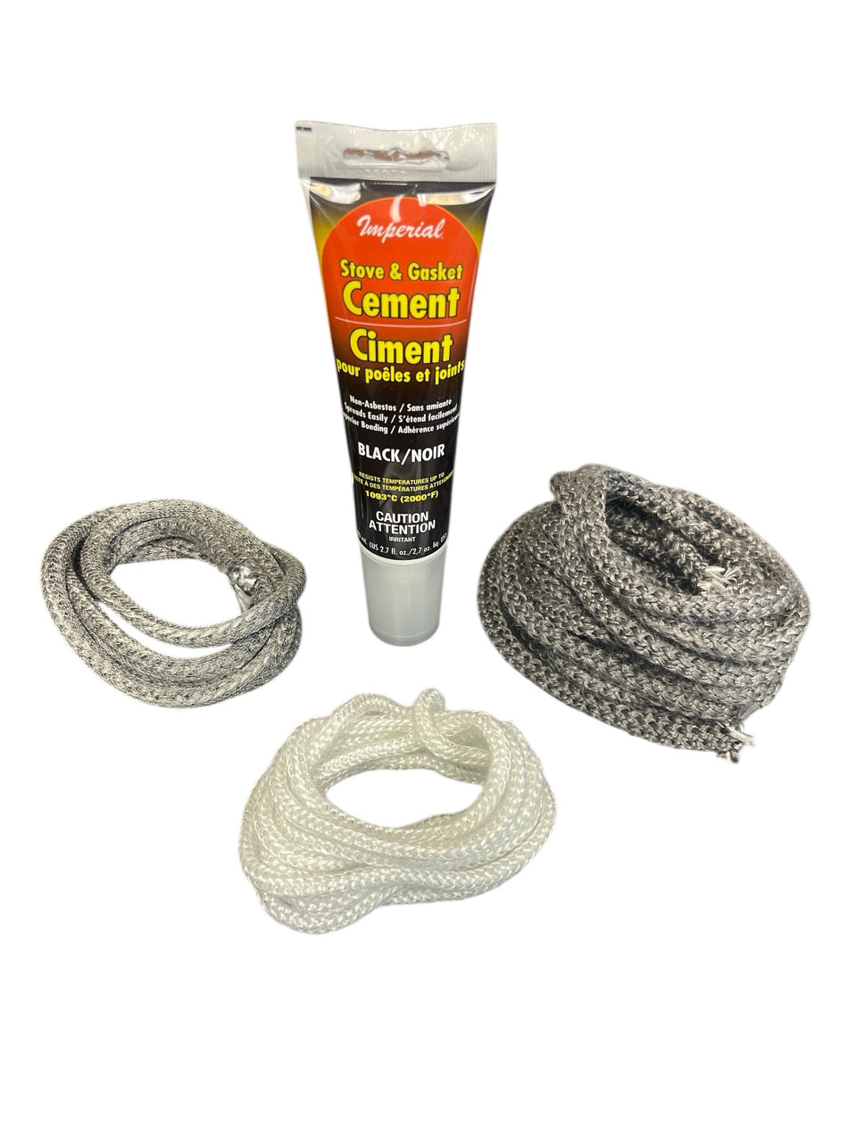 Vermont Castings Vigilant, Resolute, Intrepid, Intrepid II, and Defiant Gasket Kit (3440) - Complete with Cement - Total Hearth