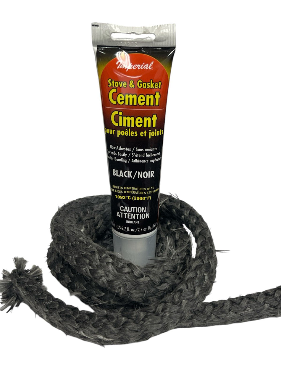 3/4" Rope Gasket Kit – 10'ft with Cement - Total Hearth
