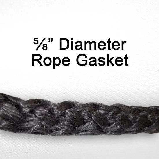 Pine Barren wood stove Door gasket kit - 7ft (5/8in) gasket and cement tube - Woodstove Fireplace Glass