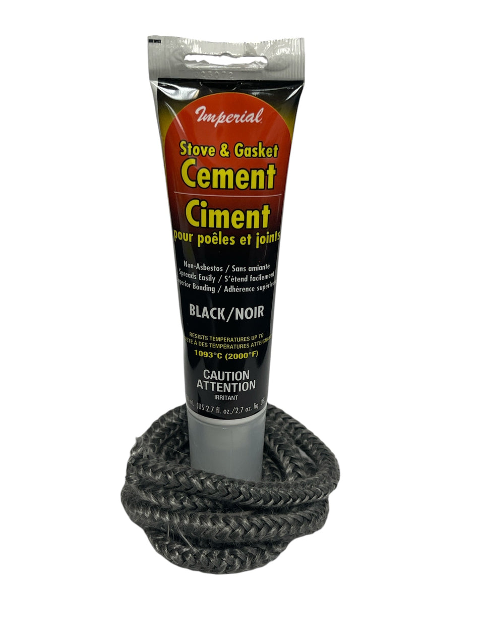 5/16" Door Rope Gasket Kit – 10'ft with Cement