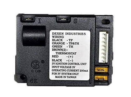 Dexen Electronic Ignition Control Module – SRV593-592 | 3V Input | OEM Replacement for Gas Fireplaces - Total Hearth