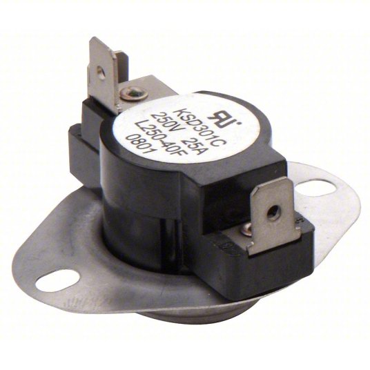 Temperature Limit Controller – SPDT, Automatic Reset, 120°F–140°F Open/Close on Rise - Total Hearth
