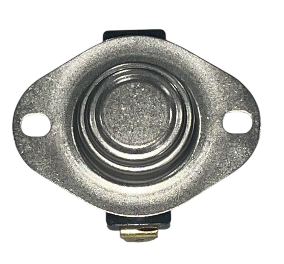 Adjustable Temperature Limit Controller (6UEE1) – Close on Rise, SPST, 90°F–130°F Closing, 70°F–110°F Opening – Surface Mount Thermo-Disc - Total Hearth