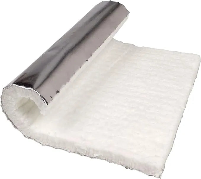 Flame Guard Blanket – Lynn 9351 | 12" x 10" x 1/2" | 2100°F Rated Superwool with Heavy Foil | Reusable High-Temp Shield - Total Hearth