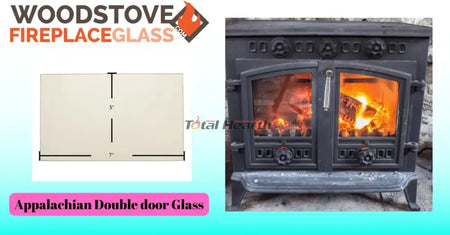 Appalachian Double Door Glass (7G57-6) - Woodstove Fireplace Glass