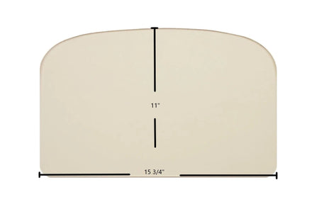 Ashley AWC21 Door Glass Replacement – 15 3/4" x 11" Archtop Ceramic Panel (892342) - Total Hearth