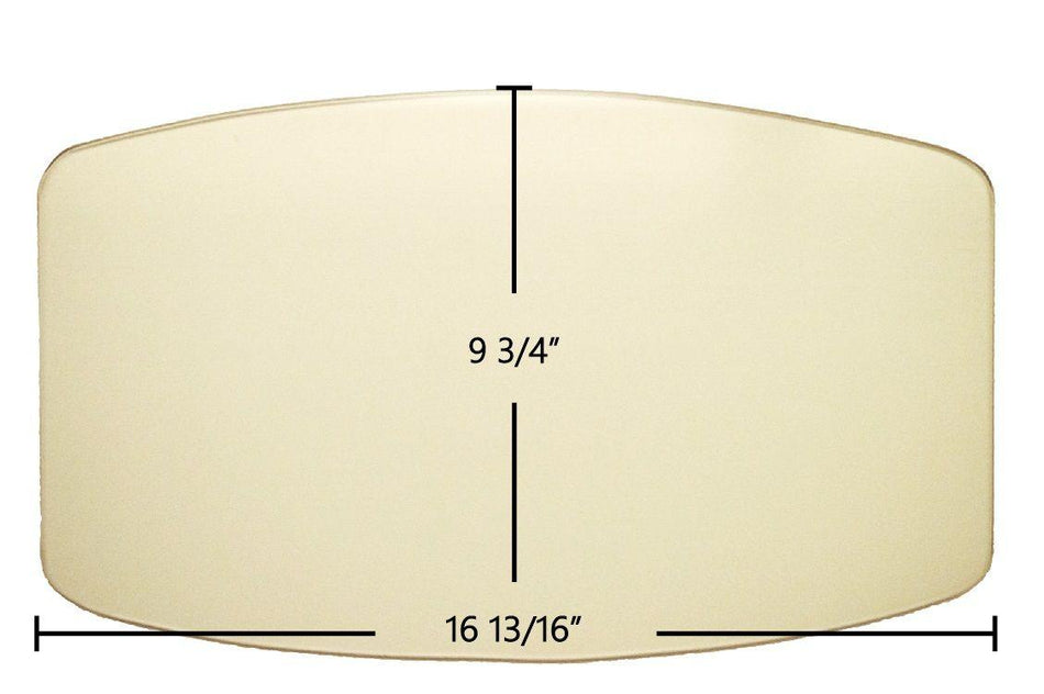 Avalon 700 / 901 (Medium) Door Glass Replacement – 16 13/16" x 9 3/4" Arched High-Temperature Ceramic Glass Panel (994-00299) - Total Hearth