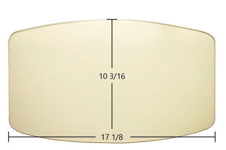 Avalon Small Pellet Stove Door Glass Replacement – 17 1/8" x 10 3/16" Arched High-Temperature Ceramic Glass Panel (250-00595) - Total Hearth