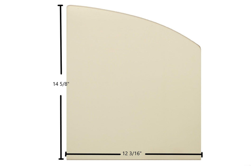 BIS Ultra / Victorian / Contemporary Double Door Glass Replacement – 12 3/16" x 14 5/8" Archtop High-Temperature Ceramic Glass Panel (PR-SR-1823B, PR-SR1788D, PR-SR1818D) - Total Hearth