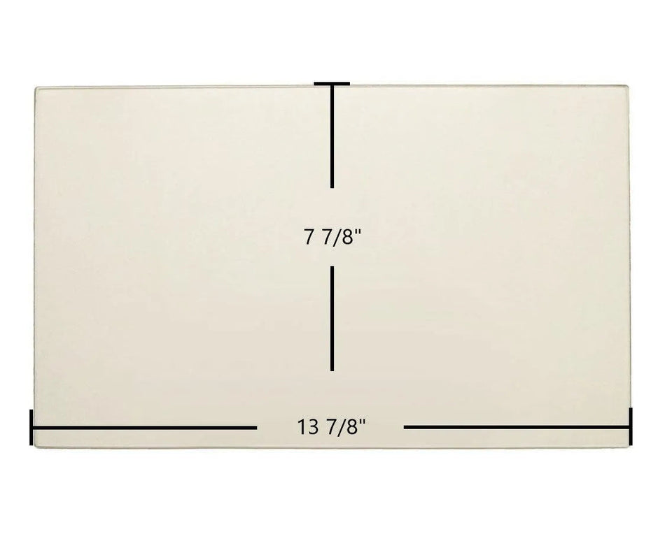 Black Bart Single Door (BBSD) Glass Replacement – 13 7/8" x 7 7/8" High-Temperature Ceramic Glass Panel (BBSD) - Total Hearth