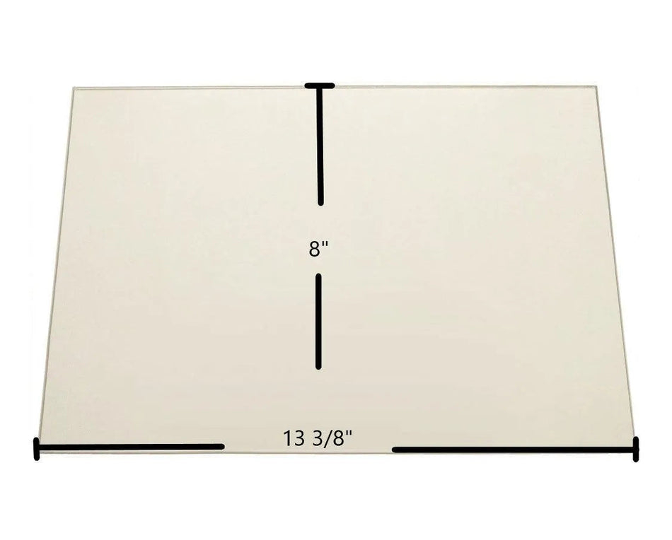 Blaze King KFF-403 Door Glass Replacement – 13 3/8" x 8" High-Temperature Ceramic Glass Panel (KFF-403) - Total Hearth