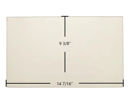 Breckwell Big E II Door Glass Replacement – 14 7/16" x 9 3/8" High-Temperature Ceramic Glass Panel (892038) - Total Hearth