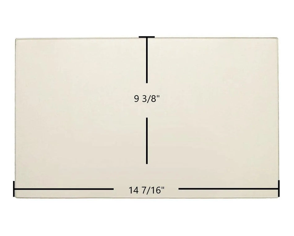 Breckwell Big E II Door Glass Replacement – 14 7/16" x 9 3/8" High-Temperature Ceramic Glass Panel (892038) - Total Hearth