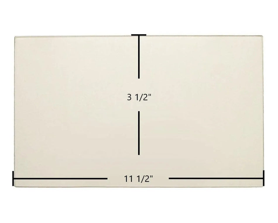 Breckwell SW180 Side Door Glass Replacement – 11 1/2" x 3 1/2" High-Temperature Ceramic Glass Panel (892232) - Total Hearth