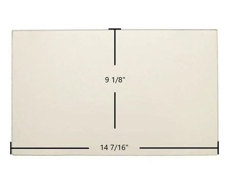 Breckwell SWC31, SW2100, SW4100 Door Glass Replacement – 14 7/16" x 9 1/8" High-Temperature Ceramic Glass Panel (891813) - Total Hearth