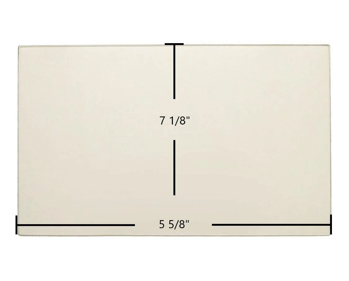 Carolina I Small Door Glass Replacement – 7 1/8" x 5 5/8" High-Temperature Ceramic Glass Panel (7GC1) - Total Hearth