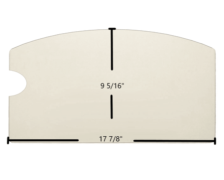 Country Performer C210 / CA210, S / SA / SS / ST 210 & Striker S160 / SA160 / C160 / CA160 Archtop Ceramic Glass Panel – 17 7/8" x 9 5/16" with Notch (Part #71072) - Total Hearth