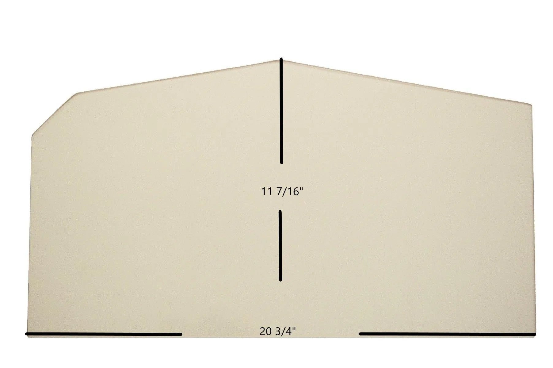 Country Flame BBF / B / E1 / SD-1 / B-1 / B-6 Archtop Ceramic Glass Panel – 20 3/4" x 11 7/16" (Part #7P051CF) - Total Hearth