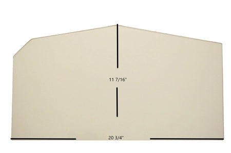 Country Flame BBF / B / E1 / SD-1 / B-1 / B-6 Archtop Ceramic Glass Panel – 20 3/4" x 11 7/16" (Part #7P051CF) - Total Hearth