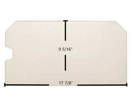 Country Striker & Performer Series Ceramic Glass Panel – 17 7/8" x 9 5/16" with Handle Notch (Part #71067) - Total Hearth