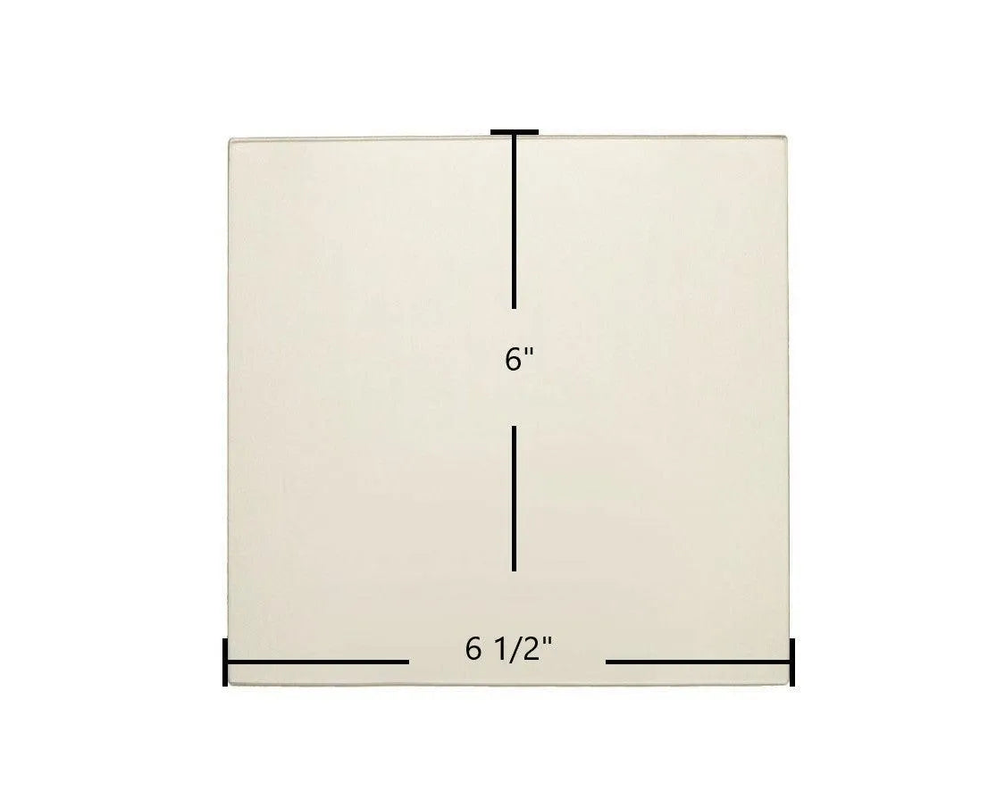 Craft Double Door Ceramic Glass Panel – 6" x 6 1/2" (Part #Craft DDG) - Total Hearth