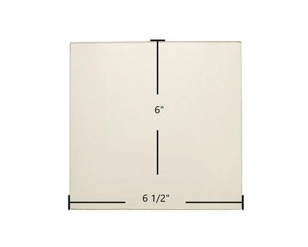 Craft Double Door Ceramic Glass Panel – 6" x 6 1/2" (Part #Craft DDG) - Total Hearth