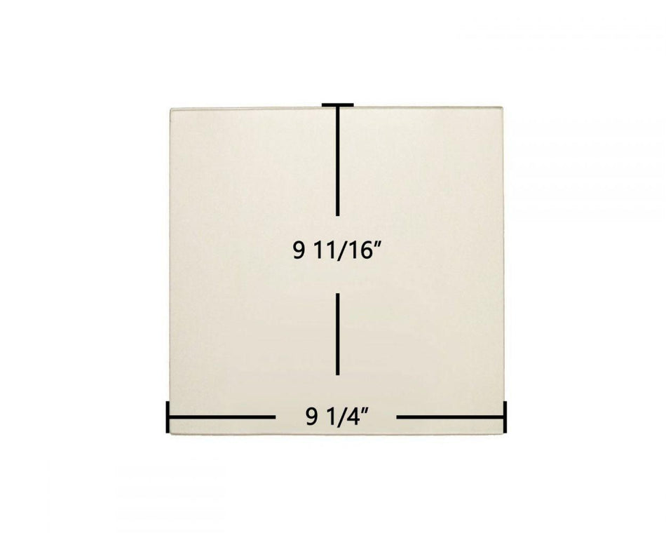 Drolet CS1200, RC Ceramic Glass Panel – 9 1/4" x 9 11/16" Replacement (SE26005) - Total Hearth