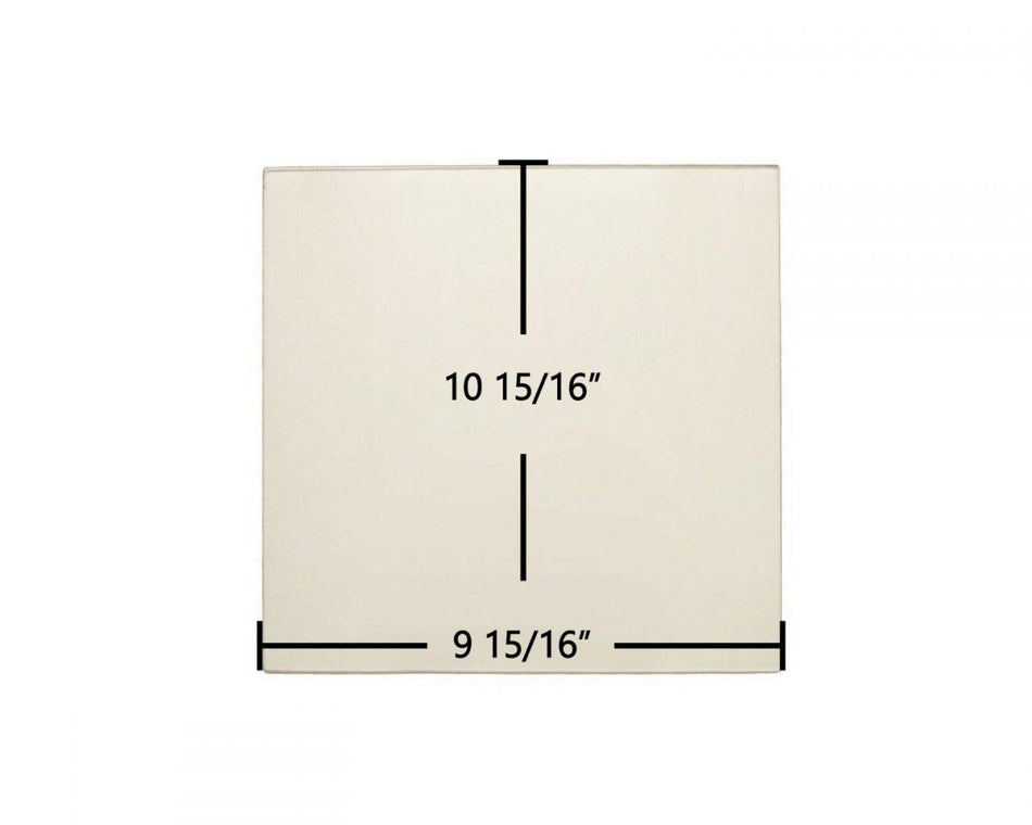 Drolet Compak Ceramic Glass Panel – 9 15/16" x 10 15/16" Replacement (SE63002 / SE20207) - Total Hearth