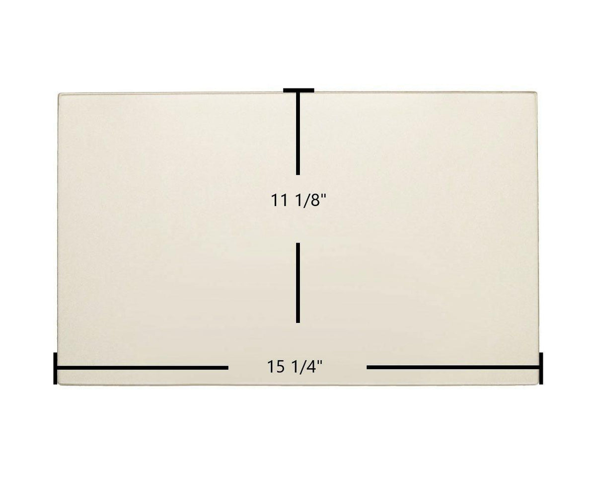 Drolet Contempro 1300, 1600, 2000 Ceramic Glass Panel – 15 1/4" x 11 1/8" Replacement (SE08435-05) - Total Hearth