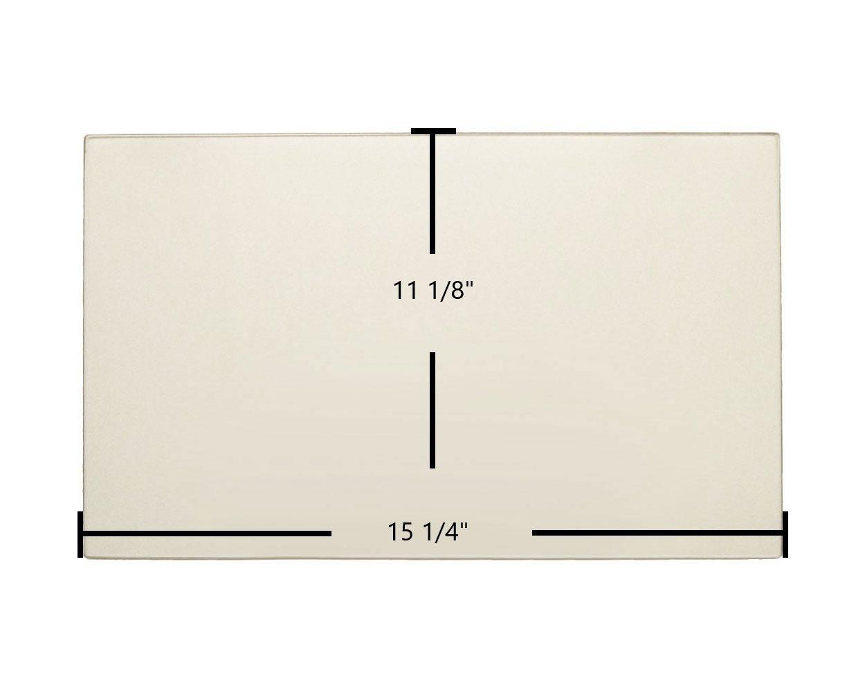 Drolet Contempro 1300, 1600, 2000 Ceramic Glass Panel – 15 1/4" x 11 1/8" Replacement (SE08435-05) - Total Hearth