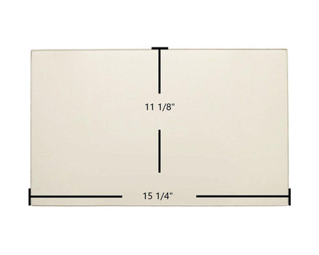 Drolet Contempro 1300, 1600, 2000 Ceramic Glass Panel – 15 1/4" x 11 1/8" Replacement (SE08435-05) - Total Hearth