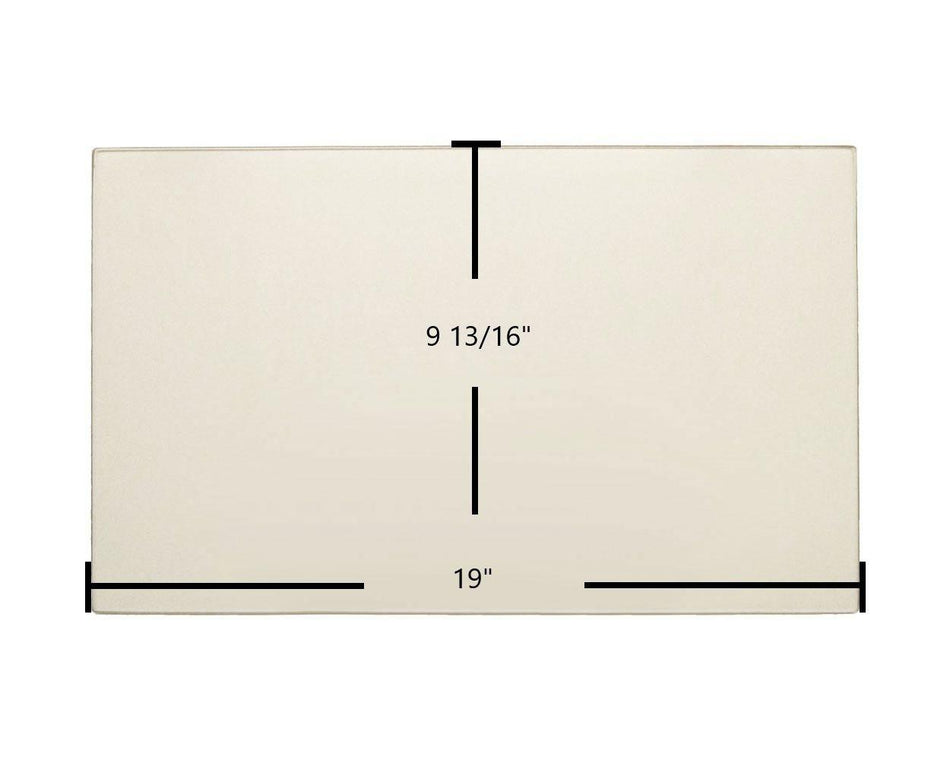 Drolet Deco, Optima Ceramic Glass Panel – 19" x 9 13/16" Replacement (SE65267) - Total Hearth