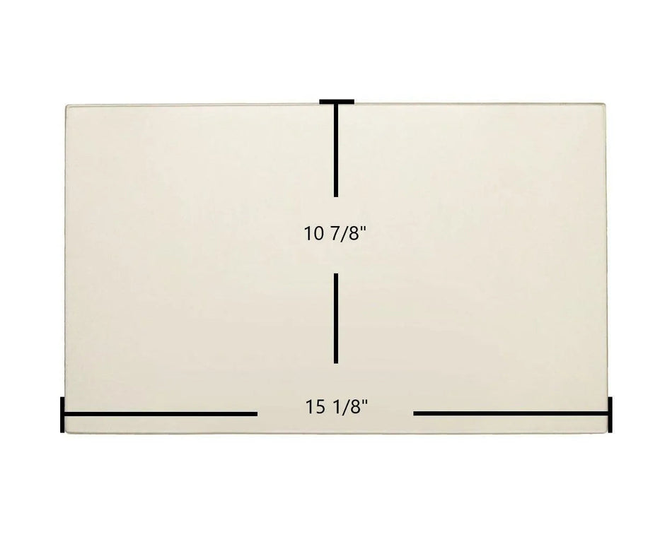 Drolet HeatPro Ceramic Glass Panel – 15 1/8" x 10 7/8" Replacement (SE56287) - Total Hearth