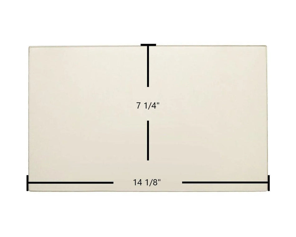 Drolet Royal Comfort I, Royal Comfort II Ceramic Glass Panel – 14 1/8" x 7 1/4" Replacement (SE04834-13) - Total Hearth