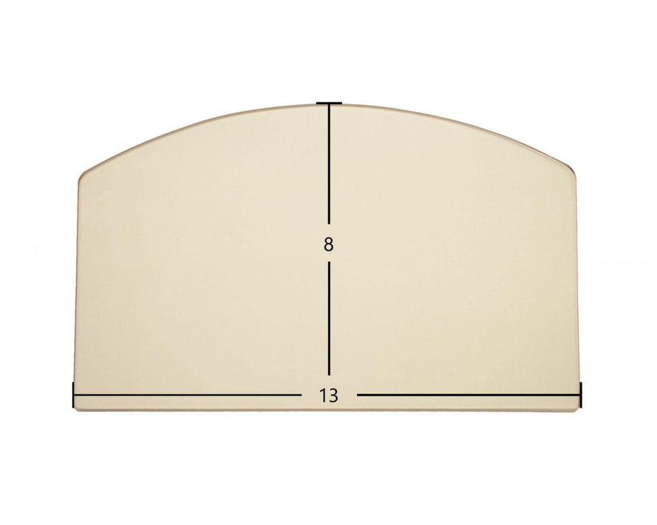 Earth Stove T-100 Ceramic Archtop Glass Panel – 13" x 8" Replacement (T-100G-1) - Total Hearth