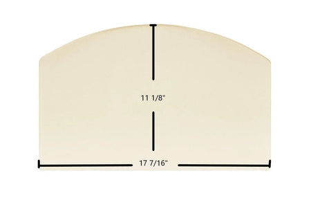 Earth Stove 102 Ceramic Archtop Glass Panel – 17 7/16" x 11 1/8" Replacement (102-Arch) - Total Hearth