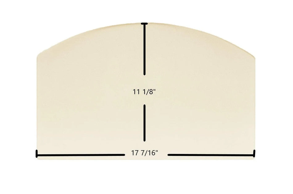 Earth Stove 102 Ceramic Archtop Glass Panel – 17 7/16" x 11 1/8" Replacement (102-Arch) - Total Hearth