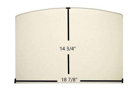 Efel Bayard 10 Ceramic Glass Panel – Archtop (18 7/8" x 14 3/4") - Total Hearth