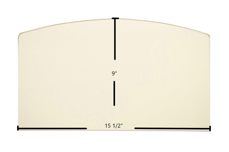 Elmira 900, 1700, 2100, 2300, 2700, 2800, Fireview 2100 Ceramic Glass Panel (15 1/2" x 9") | Replacement Part #W1006 - Total Hearth
