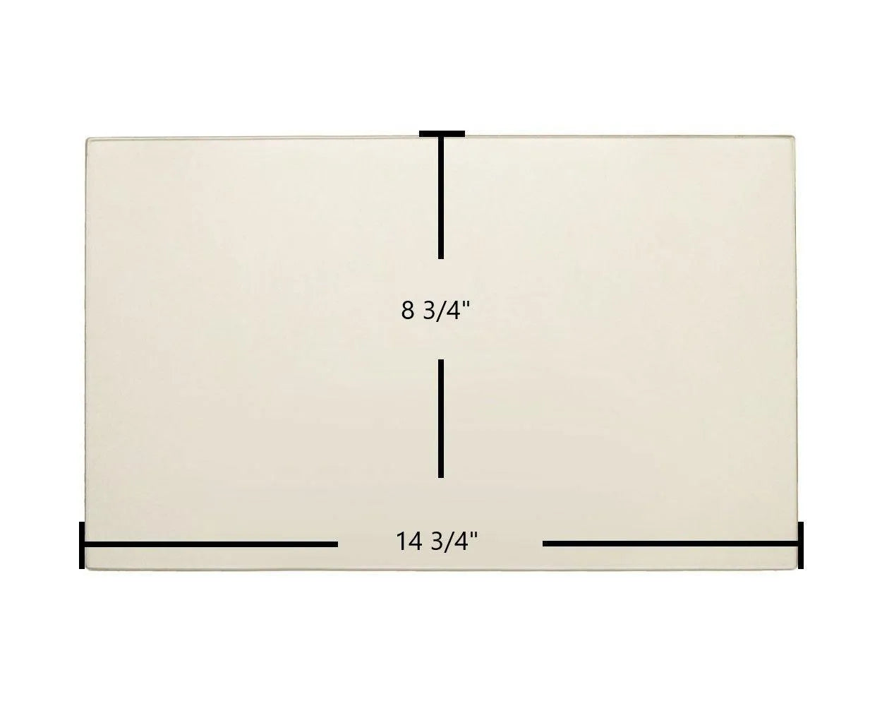 Enerzone Solution 1.6 Ceramic Glass Panel (14 3/4" x 8 3/4") | High-Temperature OEM Replacement - Total Hearth