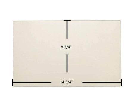Enerzone Solution 1.6 Ceramic Glass Panel (14 3/4" x 8 3/4") | High-Temperature OEM Replacement - Total Hearth